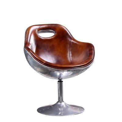 China Custom Wholesale Rotating Vintage Chair Aluminum Rocking Back Aviator Rotary for sale