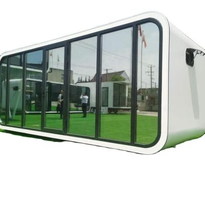 China Factory Modern Chinese Mobile Home Garden Room Cabins Office Portable Glass Cabin On Sale for sale