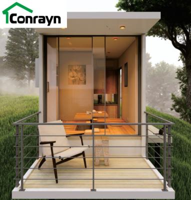 China Steel Frame Modern Portable Luxurious Prefab Home Lightweight Cabin Prefab House Office for sale