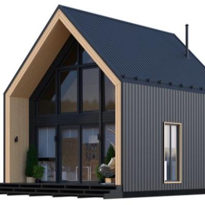 China Modern Luxury Sloping Roof Resort Prefab Steel Structure Industrial Building Shed Demountable House for sale