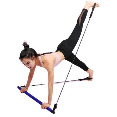 China Factory Portable Fitness Pilates Yoga Kit With Resistance Bands Loop Long Lasting Body Workout Muscle Toning Gym Equipment for sale