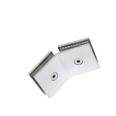 China Shower Room Accessories Glass Frameless Brass Fixed Clip Railing Panel Door Glass Bracket Clamp for sale