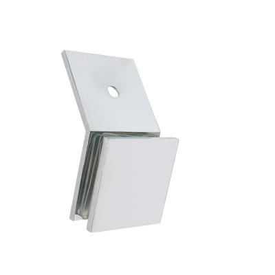 China Frameless Brass Shower Room Sliding Fixed Glass Clip Railing Panel Door Bracket Glass Clamp for sale