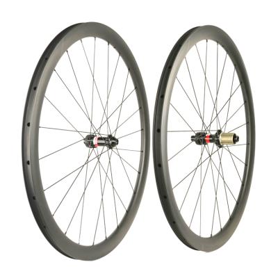 China Road Bikes 38mm Carbon Wheels 700c Anvil Road Disc Brake Bicycle Wheels Novatec Carbon Wheels for sale