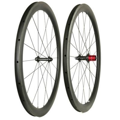 China Road Bikes 45mm Road Bike Carbon Fiber Wheel Set 700c Anvil Road Bike Carbon Wheels for sale