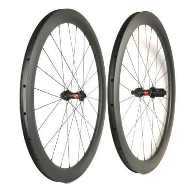 China Road Bikes 700c 50mm Anvil Disc Brake Carbon Road Bike Wheels For High End Hub Bicycle Wheelset for sale