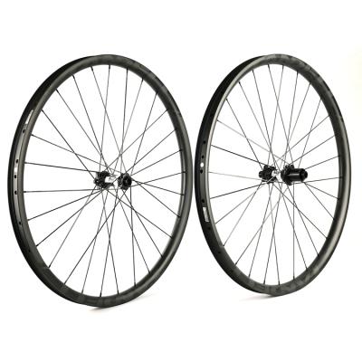 China Asymmetric Mountain Bikes 29er 36mm Width 25mm Depth Carbon MTB Wheels Hub High Quality All Mountain Bike Wheelset for sale