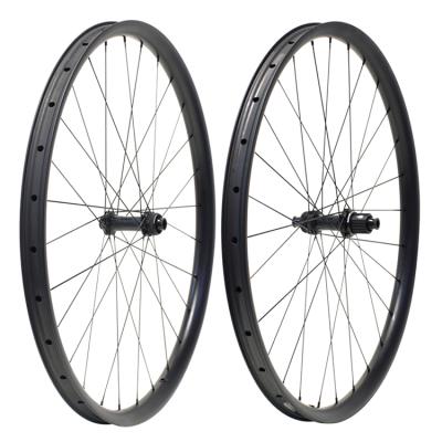 China Mountain Bikes 29er MTB Carbon Wheels 33mm Hub 180 Sapim CX-Ray Spoke Carbon Wheelset XC Mountain Bike Wheels for sale