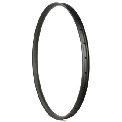 China Mountain Bikes 29r Mtb Rims 37mm Width 18mm Depth All Mountain Mtb Carbon Rims Hookless Asymmetric Tubeless Ready for sale