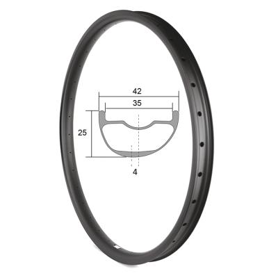 China Cerchi 29 MTB High Performance 42mm Depth MTB Rims Enduro Ebike Carbon Mountain Bikes 29 Inch Rims for sale