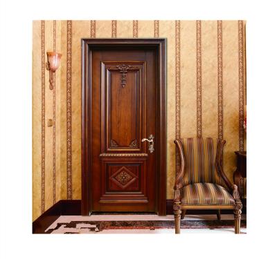 China CBMmart Luxury High Quality Sound Insulation Teak Customized Decoration Design Solid Wood Interior Wooden Doors for sale