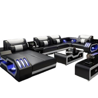 China CBMmart Convertible Sofa Set Furniture Modern Recliner Sofa Set Luxury Sofa Set With Led Customized Seat Quantity for sale