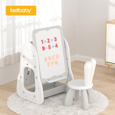 China Multifunctional Folding Easel Plastic Baby Learning Writing Erasable Kids Projection Magnetic Painting Kids White Board Drawing Toys for sale