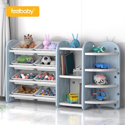 China French Custom Indoor Corner Drawer Small Storage Box Children's Book Shelves Baby Book Shelves Kids Toys Plastic Storage Cabinet for sale