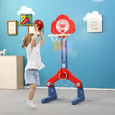 China 1-8 Years Feelbaby Cloud Kids Basketball Hoop Rack for sale