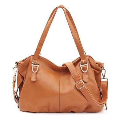 China Fashion\Comfortable\Durable Stylish Leather Soft Handbag Business Style Top Grain Large Capacity Top Handle Hobo Bag For Women for sale