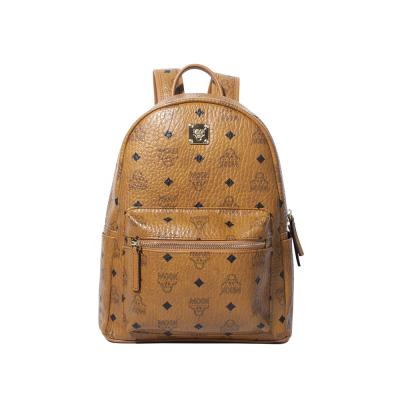 China Fashion high quality genuine leather women printed large capacity fashionable ladies daily life casual backpack for sale