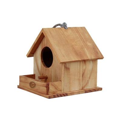 China Sustainable Hot Selling 3d Handmade Hanging Tree Decoration Crafts Wooden Christmas Bird House for sale