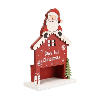 China China New Products Wholesale Deskable Wooden Christmas Decorations Diy Crafts for sale