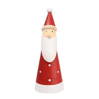 China China Festival Decoration Deskable Character Wooden Crafts Christmas Santa Model for sale