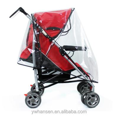 China Raincover Eco-friendly Universal Stroller Baby Stroller Transparent Rain Cover for sale