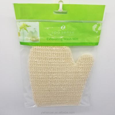 China EXFOLIATE Wash Mitt Sisal Baby Bath Mitt Eco-friendly Natural Exfoliating Mitt for sale