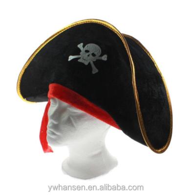 China Character HS-Halloween Captain Pirate Caribbean Costume Hat for sale