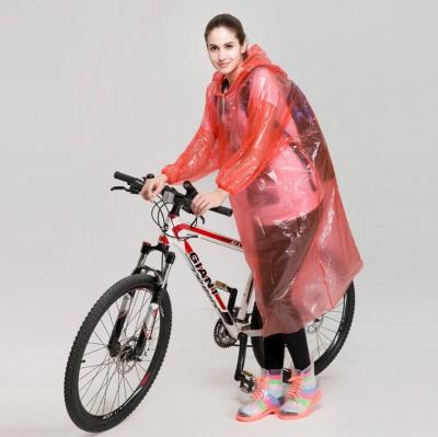 China Wholesale Cheap Adult Disposable Protective Outdoor Plastic Poncho Eco-friendly Rain Coat for sale