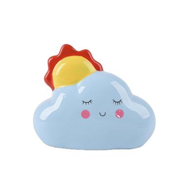 China Custom Ceramic Coin Bank New Arrival Rainbow Coin Piggy Bank Savings Bank Piggy Bank For Kids Funny Gifts for sale