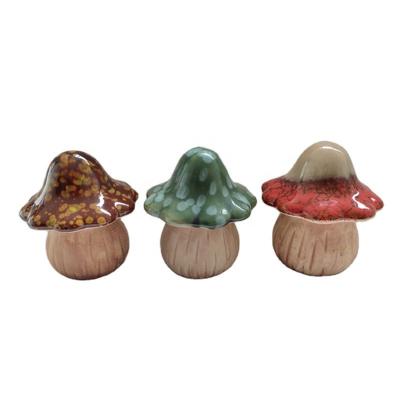 China Ceramic Mushroom Garden Decor Mushroom Garden Decor Mushroom Statues Lawn Ornaments Figurines Yard Decoration for sale