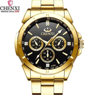 China Cheap Price Chenxi 019A Date OEM Steel Low Moq Waterproof Custom Watch Women Men Automatic Quartz Wristwatches for sale