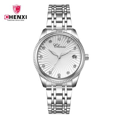 China Lady's Automatic Date CHENXI 069M Fashion&Casual Quartz Watch OL Stainless Steel Band Watch Automatic Date for sale