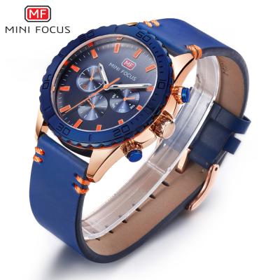 China MINI FOCUS MF0007G auto date quartz watches analog calendar chronograph men watch automatic movement for sale for sale