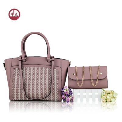 China Fashion T1870 China factory April high fashion high fashion high fashion 2 pcs handbags bag set beautiful for sale