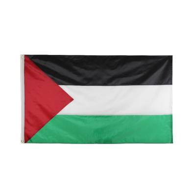 China Palestinian Automotive Flag Vibrant Colors Brass Grommets DFLIVE Palestine Flag for sale