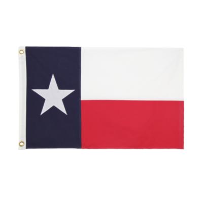 China 8' X12'ft Sewn Hard Weather Resistant Solar UV Dupont Max Nylon Flag Automotive Texas Flag for sale