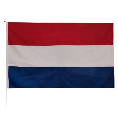 China Factory High Quality Custom FLYING 600D Polyester Netherlands Stitched Flag for sale