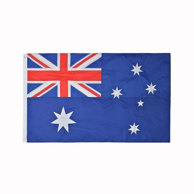 China FLY 24 Years Factory Custom Experience Flags 3x5ft Australia Nylon Cotton Embroidered Australian Flag for sale