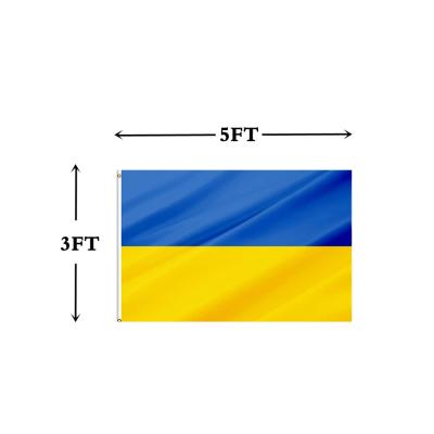 China Health Care Institutes Fast Delivery 3x5ft 3x5 Custom Blue Yellow Flags Wholesale 100% Polyester National Ukraine Ukraine Country Flag for sale