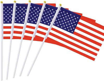 China MS 15x23cm Factory Direct Sales Cheap Hanging Custom Printing Polyester All Country Flags With Rod for sale