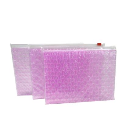 China Protective Bag Valentine Designer Mailer Bag Opaque Product Zipper Air Bubble Padded Pouch for sale