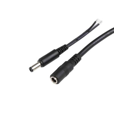 China Low A.W.G. custom electrical voltage12v 24v 5A 18 rated dc cable dc power plug 5.5mm x 2.1mm male dc power cable for sale