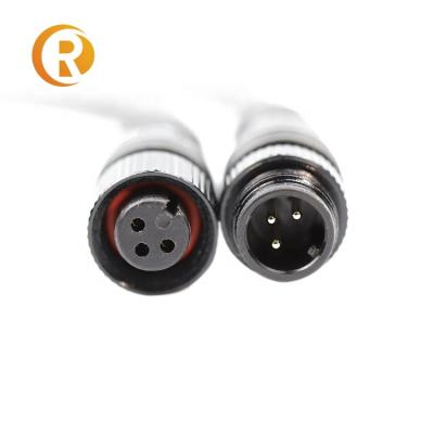 China Waterproof Telecommunication Factory M12 Electrical Wire M12 Cable 4 Pin Connector Cable for sale