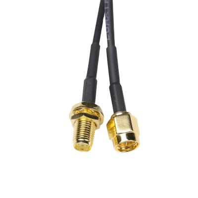 China High End Telecommunication SMA Male To SMA Female Connector RG58 Cable Coaxial Cable for sale