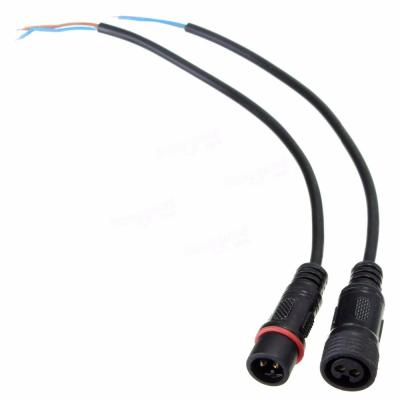 China Automotive or Electrical Black Color IP68 Small Waterproof Cable Connector 4 Pin Waterproof for LED Light for sale