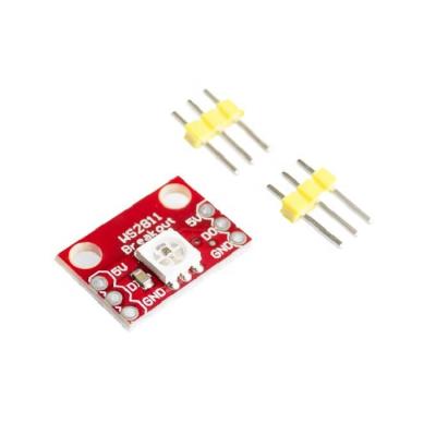 China Hot Selling Interface Module RGB LED Breakout WS2812 Colorful Light Module Full Color Single Line Single Line for sale