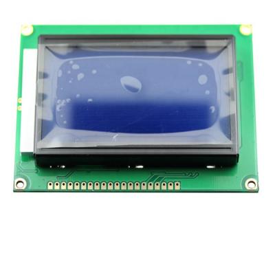 China Hot Selling Module LCD12864 LCD Screen With Backlight 12864-5V LCD 12864 Blue Screen With Font for sale