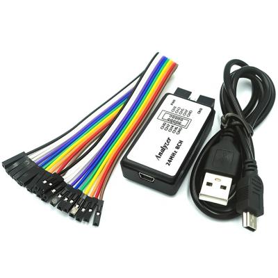 China 24M Programmer USB Logic Analyzer Microcontroller 8CH ARM FPGA Debug Tool 24MHz 16MHz 12MHz 8MHz 4MHz 2MHz for sale