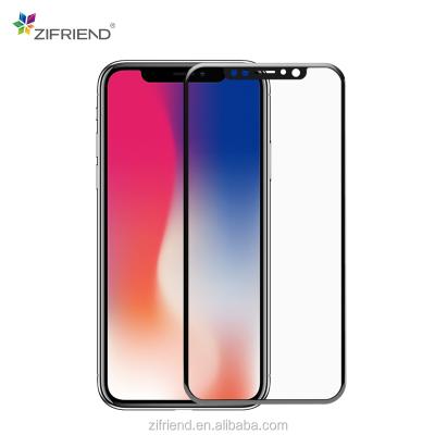 China Free sample cell phone 2018 smartphone 3d glass tempered screen protector with easy install for iphone X for sale