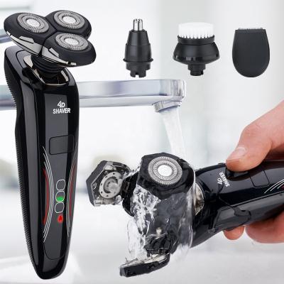 China Triple Blade Washble Men Shaver USB Electric Razor Shaving Machine Clippers Rechargeable Beard Trimmer Wet Dry Professional Use for sale